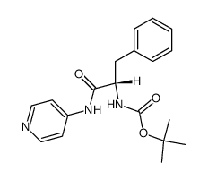 4-{[N-(tert-butyloxycarbonyl)-L-phenylalanyl]amino}pyridine结构式