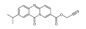 2-(1-methylethyl)-11-oxo-11H-pyrido<2,1-b>quinazoline-8-carboxylic acid cyanomethyl ester Structure