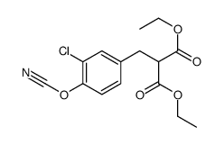 diethyl 2-[(3-chloro-4-cyanatophenyl)methyl]propanedioate Structure