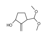 (1S,3S)-3-(dimethoxymethyl)-2-methylidenecyclopentan-1-ol结构式