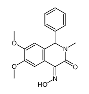 (E)-4-(hydroxyimino)-2-methyl-6,7-dimethoxy-1-phenyl-1,4-dihydro-3(2H)-isoquinolinone结构式