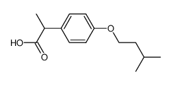2-[4-(3-Methyl-butoxy)-phenyl]-propionic acid结构式