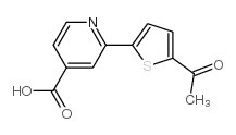 2-(5-Acetylthiophen-2-yl)-isonicotinic acid结构式