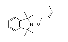 1,1,3,3-tetramethyl-2-(3'-methylbut-2'-enoxy)isoindoline结构式