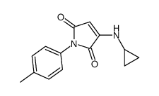 3-(cyclopropylamino)-1-(4-methylphenyl)pyrrole-2,5-dione Structure
