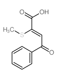 2-Butenoic acid,2-(methylthio)-4-oxo-4-phenyl- Structure