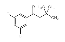3'-CHLORO-3,3-DIMETHYL-5'-FLUOROBUTYROPHENONE结构式