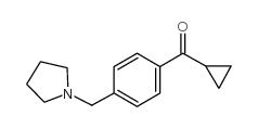 CYCLOPROPYL 4-(PYRROLIDINOMETHYL)PHENYL KETONE structure