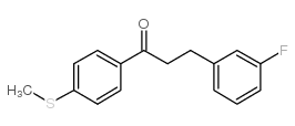 3-(3-FLUOROPHENYL)-4'-THIOMETHYLPROPIOPHENONE Structure