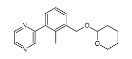 2-[2-methyl-3-(oxan-2-yloxymethyl)phenyl]pyrazine结构式