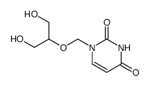 1-<<2-hydroxy-1-(hydroxymethyl)ethoxy>methyl>uracil Structure