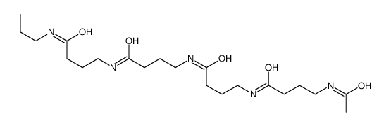 4-acetamido-N-[4-oxo-4-[[4-oxo-4-[[4-oxo-4-(propylamino)butyl]amino]butyl]amino]butyl]butanamide Structure