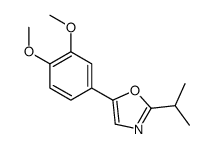 5-(3,4-dimethoxyphenyl)-2-propan-2-yl-1,3-oxazole Structure