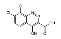7,8-dichloro-4-oxo-1,4-dihydro-cinnoline-3-carboxylic acid结构式