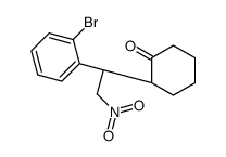 (2S)-2-[(1R)-1-(2-bromophenyl)-2-nitroethyl]cyclohexan-1-one结构式