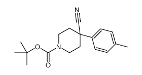 1-BOC-4-CYANO-4-(4-METHYLPHENYL)-PIPERIDINE结构式