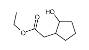 ethyl 2-(2-hydroxycyclopentyl)acetate结构式