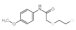 2-(2-chloroethylsulfanyl)-N-(4-methoxyphenyl)acetamide Structure