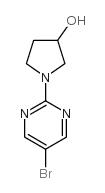 1-(5-溴-2-嘧啶)-3-吡咯烷醇结构式