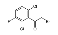 2-Bromo-1-(2,6-dichloro-3-fluorophenyl)ethan-1-one Structure