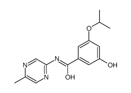 3-hydroxy-N-(5-methylpyrazin-2-yl)-5-propan-2-yloxybenzamide Structure
