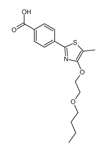 4-[4-(2-butoxyethoxy)-5-methyl-1,3-thiazol-2-yl]benzoic acid Structure