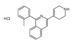 1-(2-methylphenyl)-3-(1,2,3,6-tetrahydropyridin-4-yl)isoquinoline,hydrochloride Structure