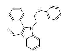 1-(2-phenoxyethyl)-2-phenylindole-3-carbaldehyde结构式
