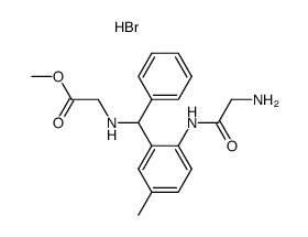 N-(2-Glycylamido-5-methylbenzhydryl)glycine Methyl Ester Dihydrobromide Structure