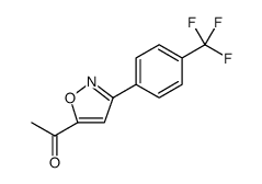 Ethanone, 1-[3-[4-(trifluoromethyl)phenyl]-5-isoxazolyl] Structure