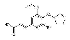 2-Propenoic acid, 3-[3-bromo-4-(cyclopentyloxy)-5-ethoxyphenyl]图片