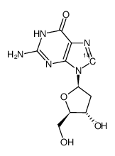 2'-deoxyguanosine, [8-14c]结构式