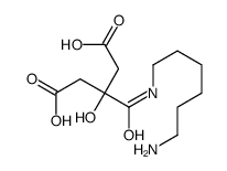 3-(6-aminohexylcarbamoyl)-3-hydroxypentanedioic acid结构式