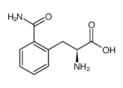 (S)-2-amino-3-(2-carbamoylphenyl)propanoic acid structure