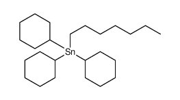 Tin, tricyclohexylheptyl Structure