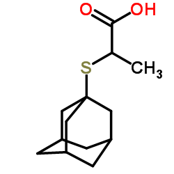 2-(Adamantan-1-ylsulfanyl)propanoic acid结构式