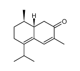 (8R,8aS)-5-isopropyl-3,8-dimethyl-6,7,8,8a-tetrahydronaphthalen-2(1H)-one结构式