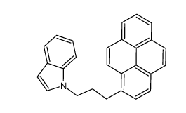 3-methyl-1-(3-pyren-1-ylpropyl)indole Structure