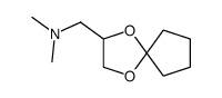 (1,4-dioxa-spiro[4.4]non-2-ylmethyl)-dimethyl-amine结构式