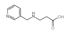 3-(pyridin-3-ylmethylamino)propanoic acid Structure