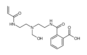 2-[[[2-[(hydroxymethyl)[2-[(1-oxoallyl)amino]ethyl]amino]ethyl]amino]carbonyl]benzoic acid structure