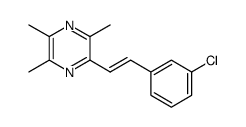 (E)-2-(3-chlorostyryl)-3,5,6-trimethylpyrazine Structure