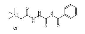 1-acetyl trimethylammonium chloride-4-benzoyl thiosemicarbazide结构式