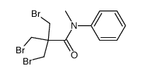 3-bromo-2,2-bis-bromomethyl-propionic acid-(N-methyl-anilide)结构式