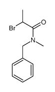 N-benzyl-2-bromo-N-methylpropanamide Structure