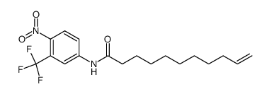 α.α.α-Trifluor-4'-nitro-m-(10-undeceno)toluidid Structure