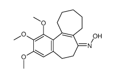 1,2,3-Trimethoxy-5,6,9,10,11,12-hexahydro-benzoheptalen-7(8H)-on-oxim结构式