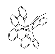 [Ir(2-phenylpyridinato)2(NCMe)(PPh3)](1+) Structure