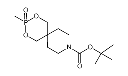 tert-butyl 3-methyl-2,4-dioxa-9-aza-3-phosphaspiro[5.5]undecane-9-carboxylate 3-oxide Structure