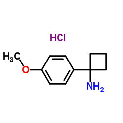 1-(4-Methoxyphenyl)cyclobutanamine hcl结构式